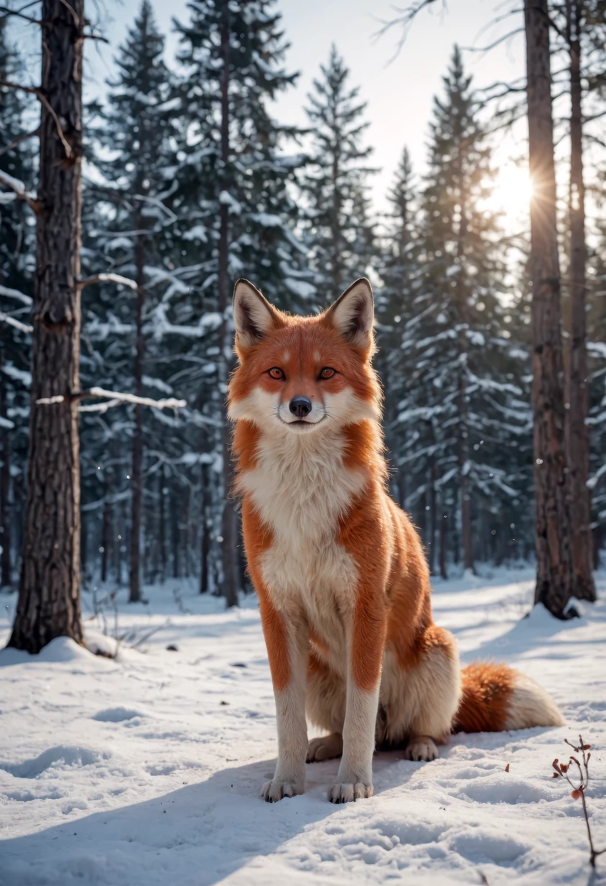 Winter Fox's Gaze