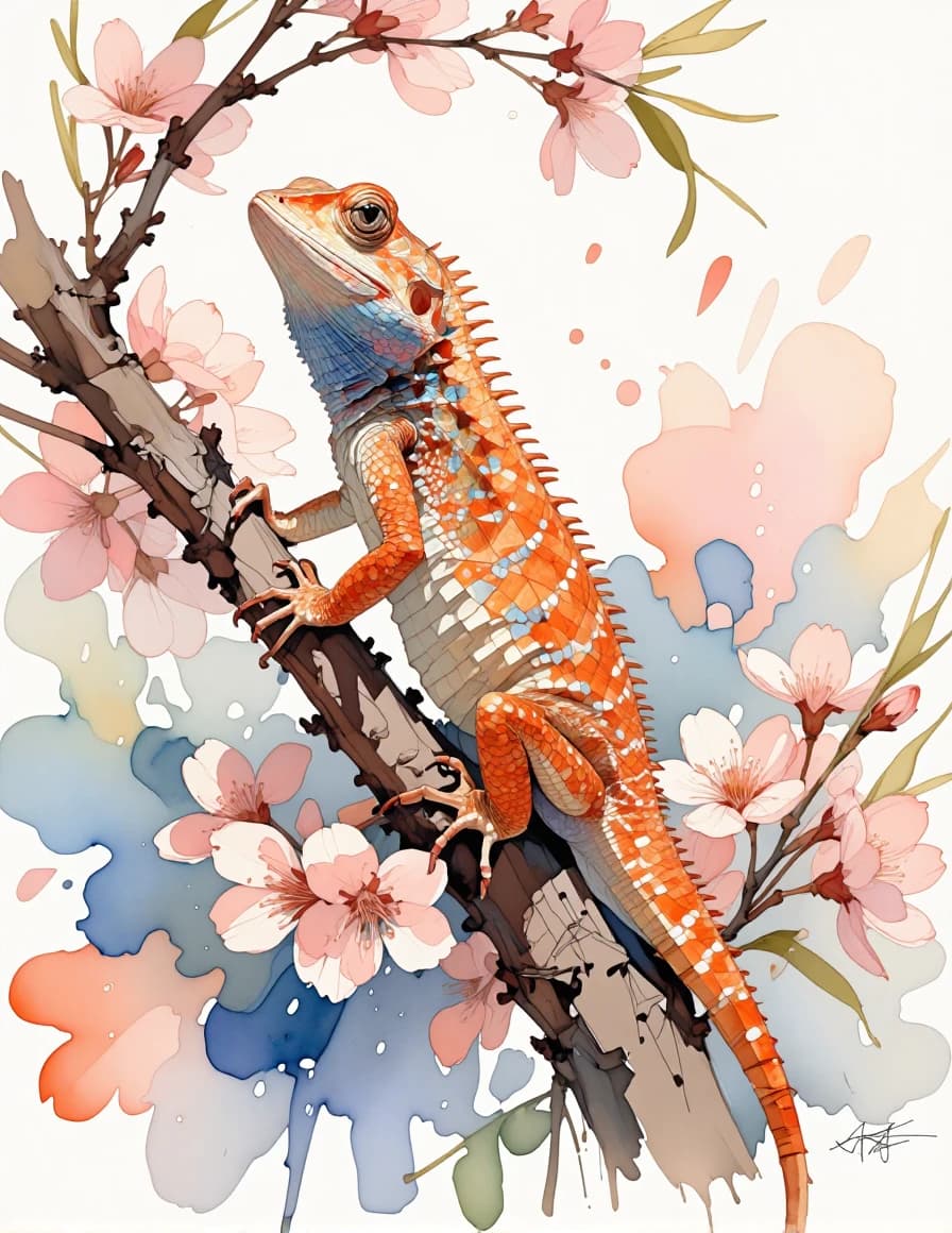 Bearded Dragon Bloom - original
