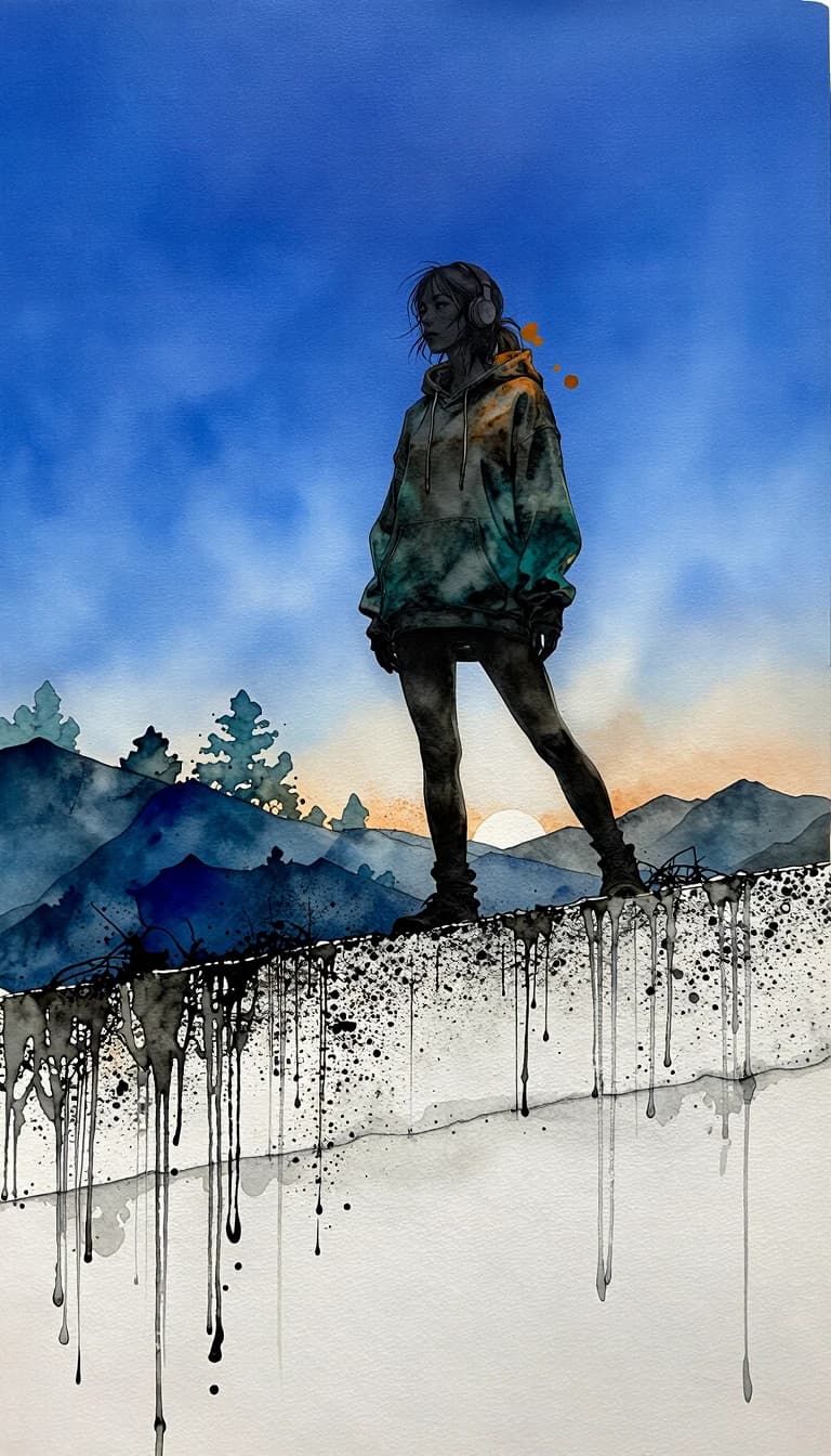 Solitude in Watercolor - original