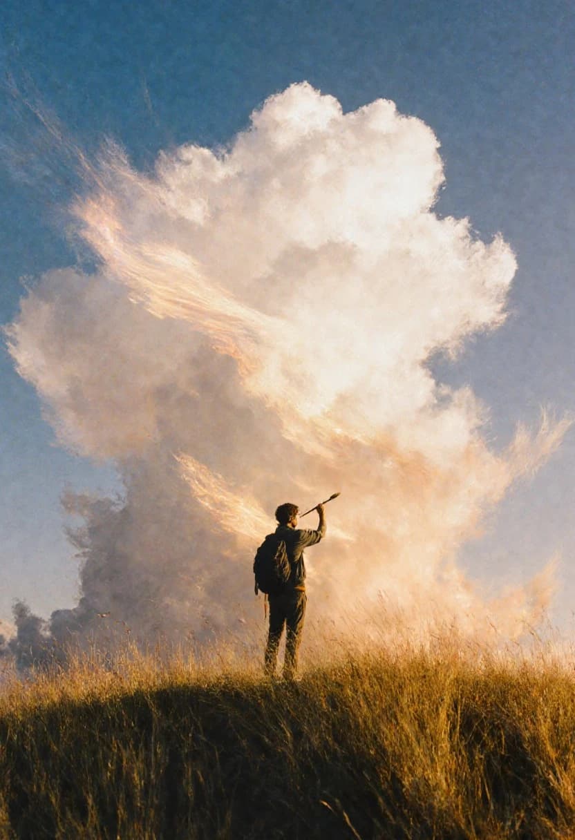 Figure and Fiery Cloud - original