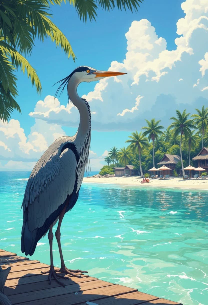 Coastal Heron Sentinel - original