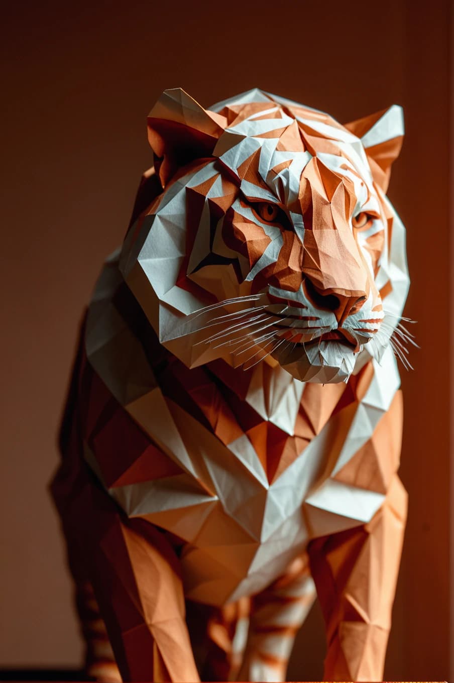 Geometric Origami Tiger