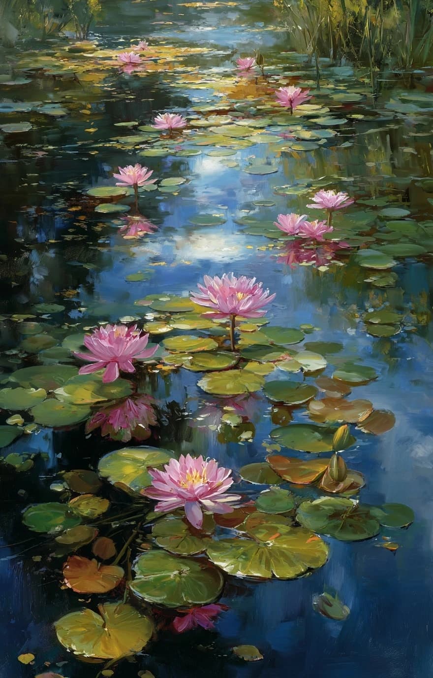 Reflections of the Water Garden - original