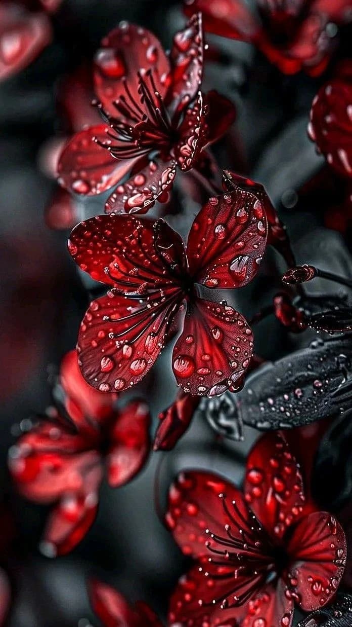 Crimson Dewdrops