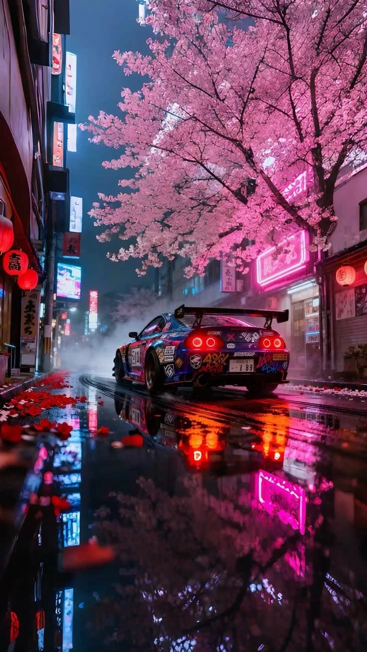 Neon Sakura Drive